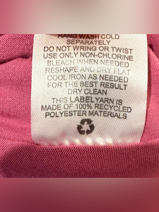 OLIVE + OAK Peached Jersey Scoop Neck Fitted Tee Pink Size Large - Picture 7 of 7